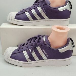 Rare Adidas Superstar Tech Purple Sneakers Size 6